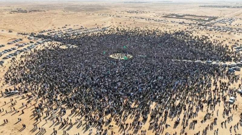 Thousands attend burial of slain son of Libya's Gaddafi