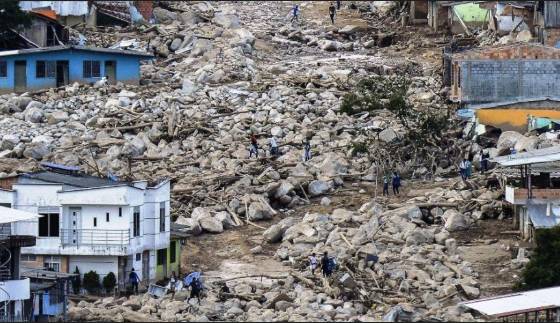 Torrential rain in Colombia leaves 13 dead