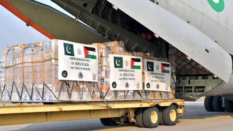 NDMA sends 28th aid consignment of 100 tons to Palestine