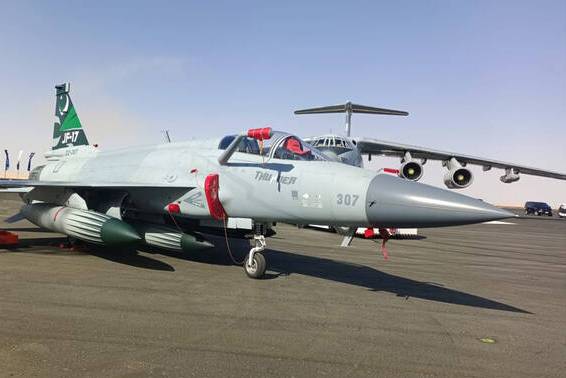 Pakistan’s JF-17 warplane draws attention at Saudi defence show