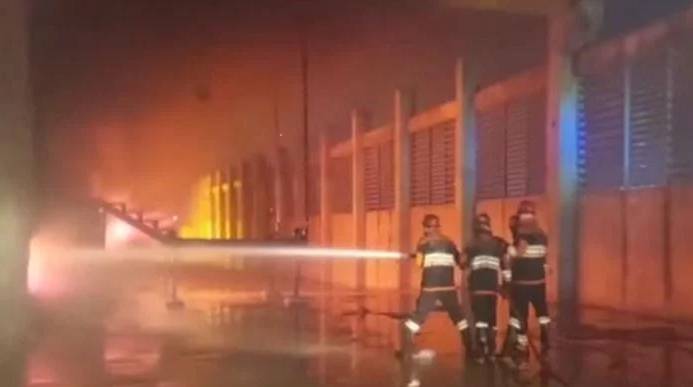 Fire brought under control after 14 hours in Rawat factory