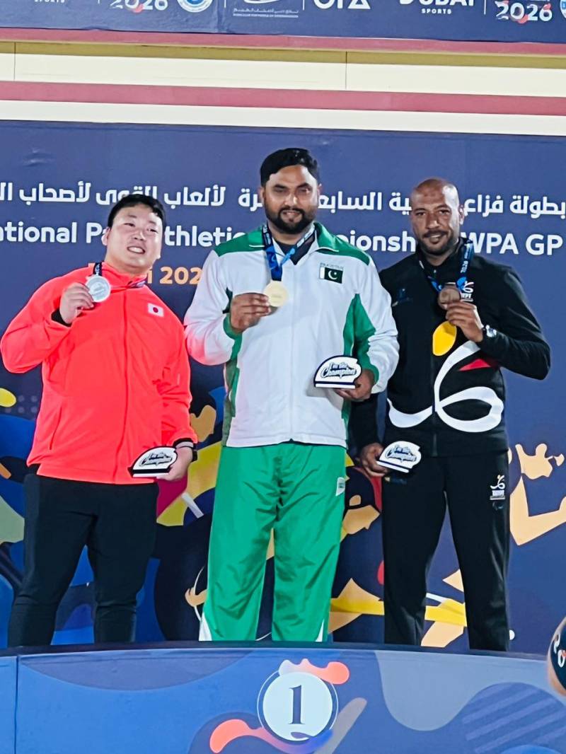 Haider Ali wins gold at World Para Athletics Pre-Championship in UAE