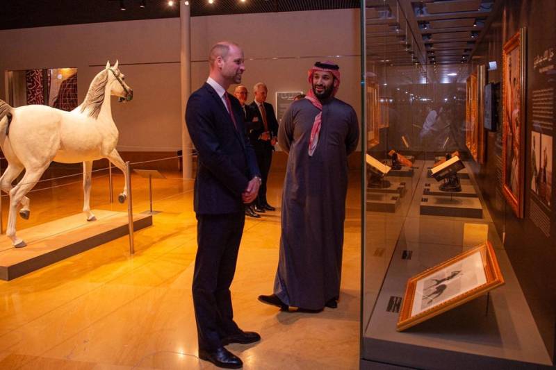 Prince William meets footballers, gamers during Saudi tour