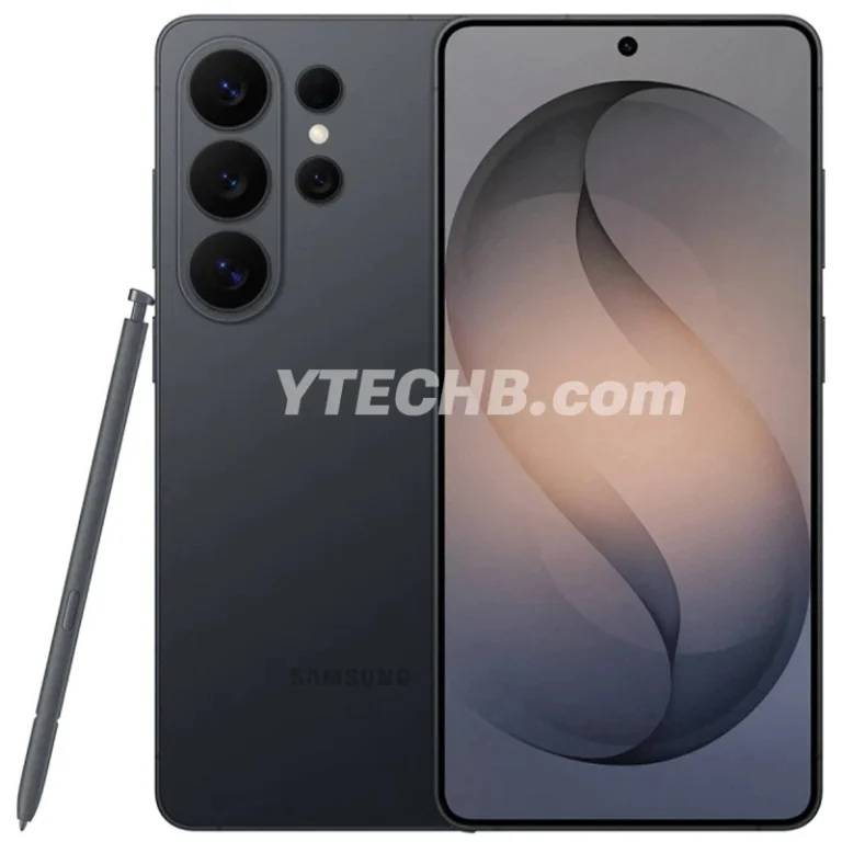 Leaked design shows Galaxy S26 Ultra in sleek black finish