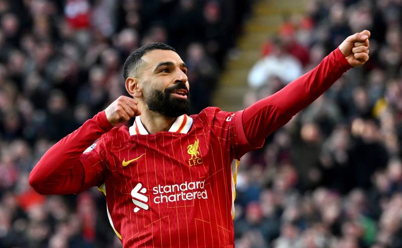 Slot hails 'unbelievable' Salah after matching Liverpool assist record