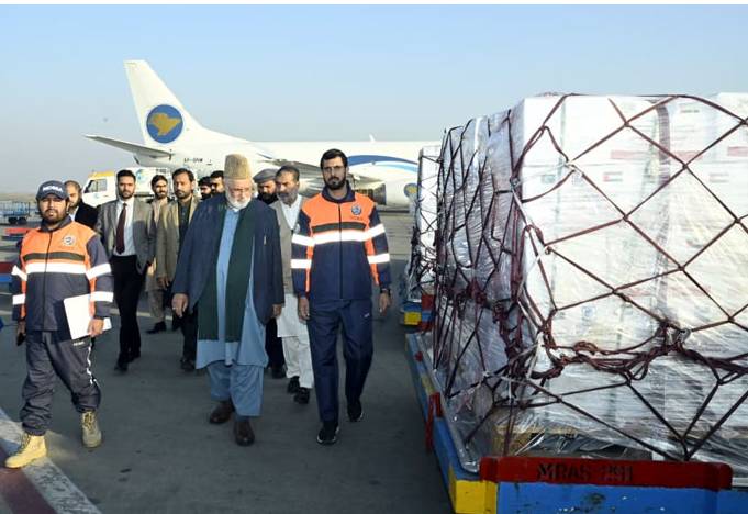 NDMA sends another 100 tons of relief goods for Palestine