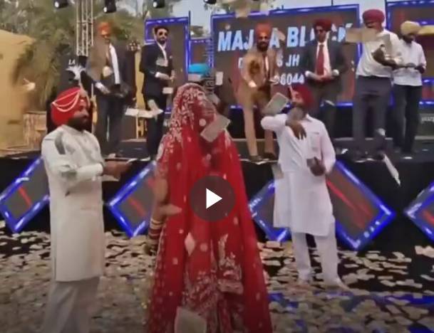 85 million rupees showered on Punjabi bride