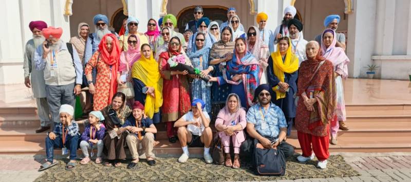 European Sikh pilgrims visit Gurdwara Darbar Sahib in Kartarpur