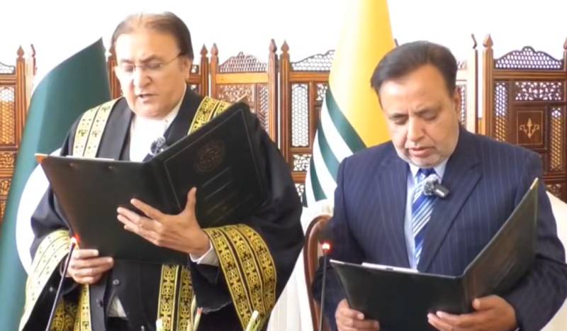 Justice (Retd) Ghulam Mustafa Mughal sworn in as AJK Chief Election Commissioner
