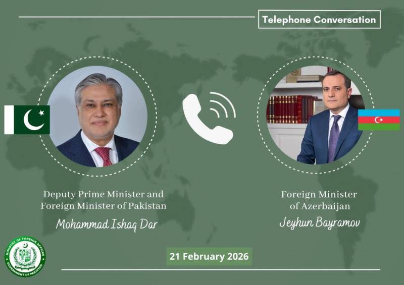 Ishaq Dar, Jeyhun Bayramov discuss Pakistan-Azerbaijan cooperation