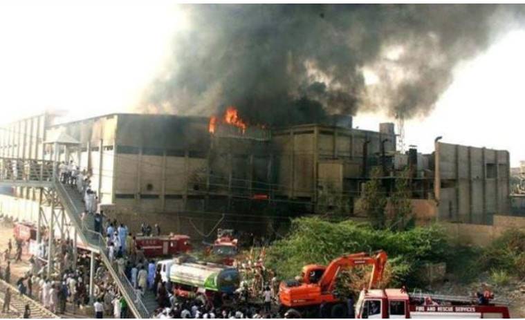 Huge fire breaks out in garment factory in Karachi’s Korangi