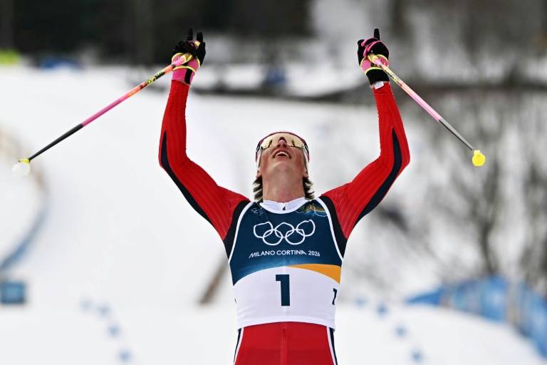 Klaebo makes Olympic history as Gu forced to wait