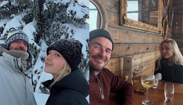 David Beckham enjoys father-daughter bonding time on French Alps break