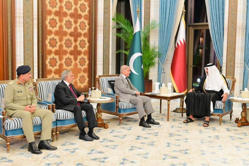 PM Shehbaz discusses Gaza developments, Gulf security with Qatari counterpart