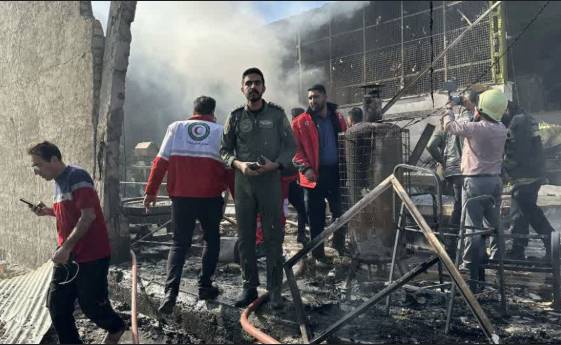 Army helicopter crashes in Iran fruit market, killing four