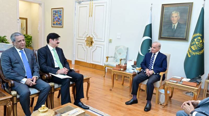 Shehbaz assures Murad of full support for timely completion of development projects in Sindh