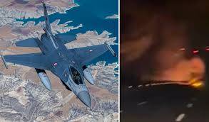Turkish F-16 crashed while investigating radar signal, says defence ministry