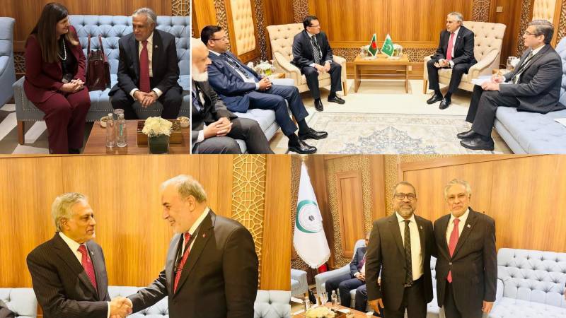 Dar holds multiple diplomatic meetings on OIC sidelines in Jeddah, reaffirms support for Palestine