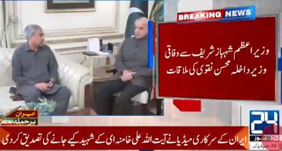 Interior Minister Mohsin Naqvi briefs PM Shehbaz on his visits to Italy, Poland