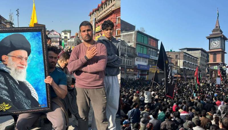 Thousands protest in Indian Kashmir at death of Khamenei