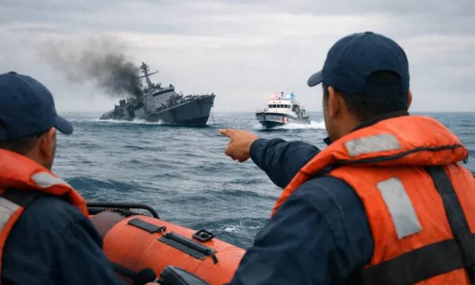 Sri Lanka rescues 32 sailors from sunk Iranian warship