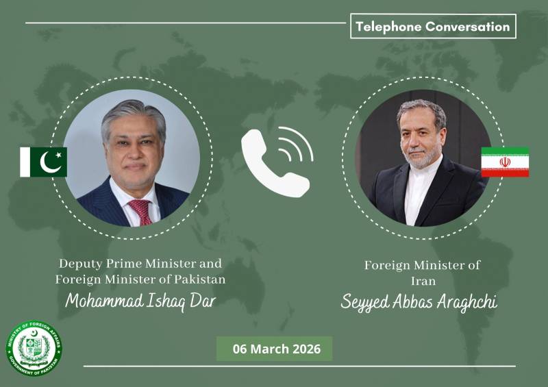 Ishaq Dar, Iranian FM discuss regional situation in phone call