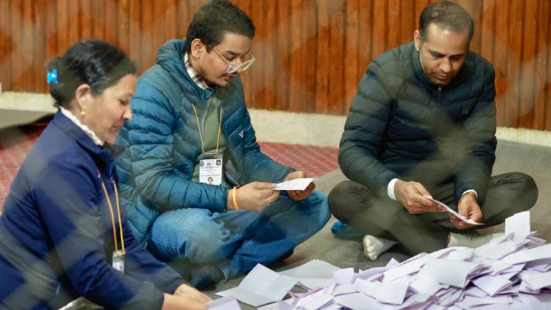 Nepal counts votes after key post-uprising election