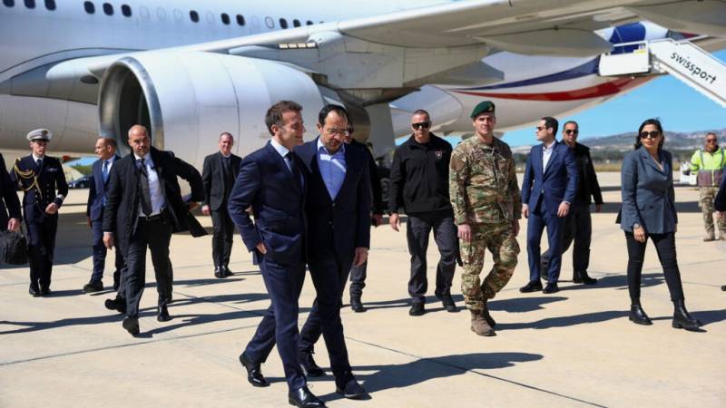 Macron arrives in Cyprus to discuss security amid Mideast war