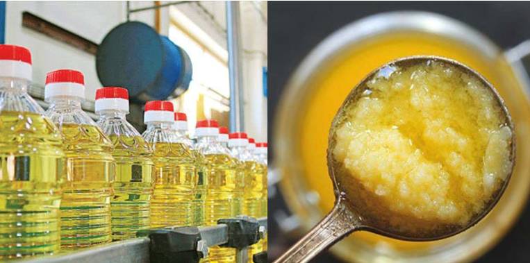 Ghee, cooking oil prices rise by Rs20 per kg