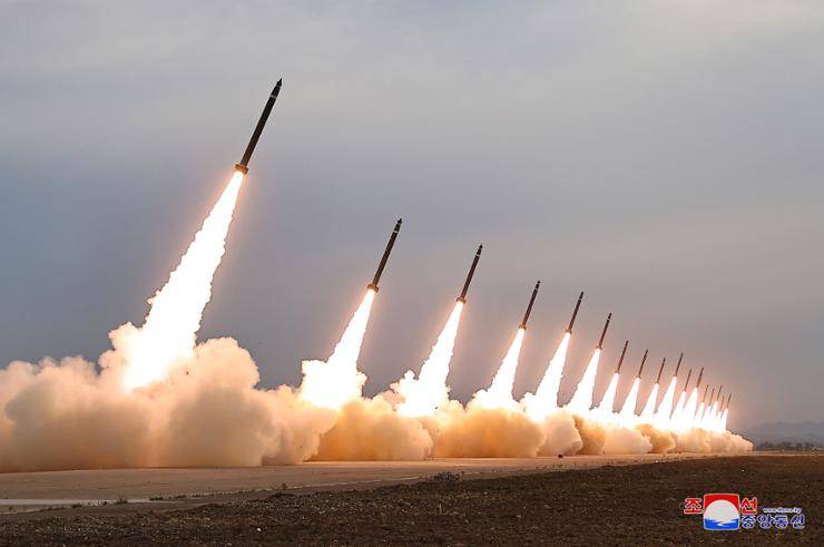 North Korea fires 10 ballistic missiles