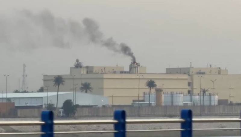 US embassy attacked in Baghdad, strikes hit Iran-backed fighters