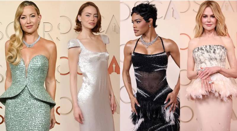 Stars bring glamour to Oscars red carpet