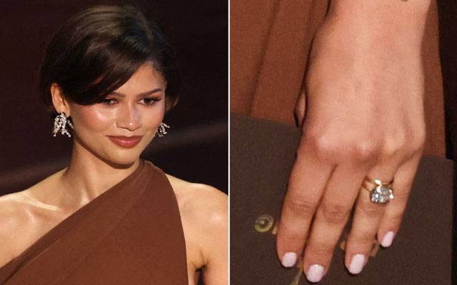 Zendaya sparks wedding rumors at Oscars 2026 with sparkling ring