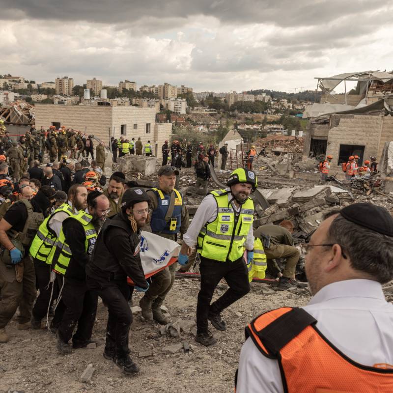 Impact in Jerusalem Old City after Iran missile warning