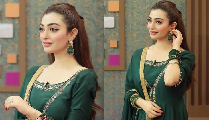 Nawal Saeed turns heads in green ensemble
