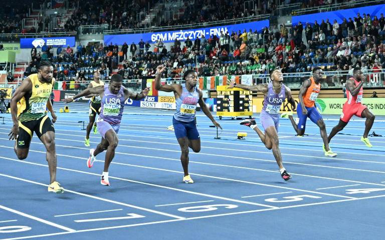 US newcomer Anthony crowned world indoor sprint king