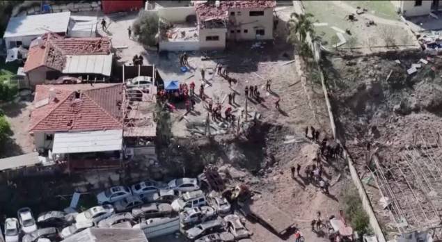 Iranian missile strikes hit Israeli cities; industrial sites in Gulf, several hurt