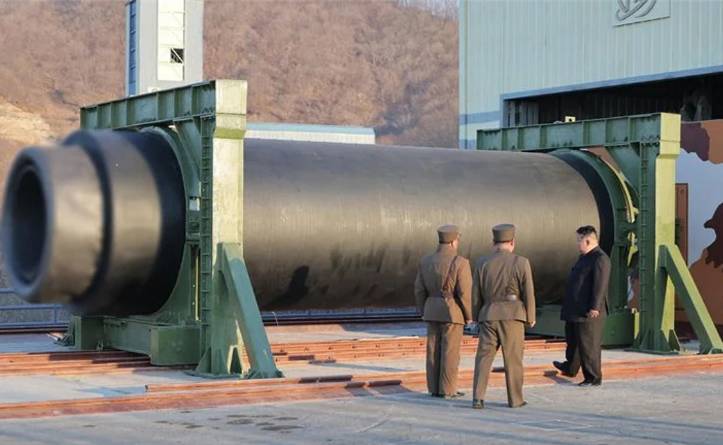 North Korea's Kim oversees test of high-thrust engine: KCNA