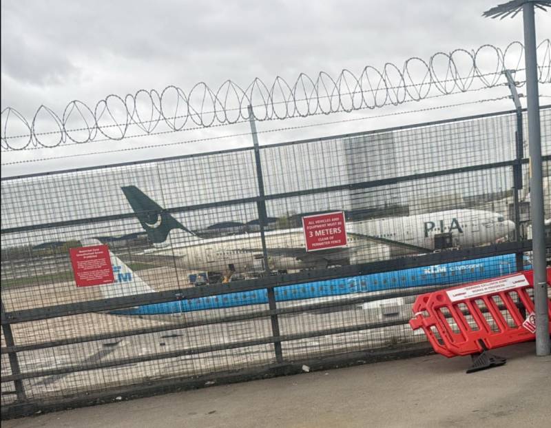 PIA direct flight safely lands at Heathrow airport in London 