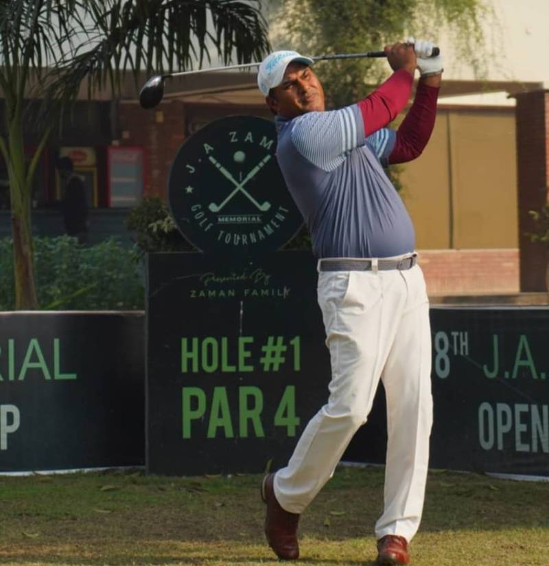 Matloob Ahmed shines with stunning 64 to lead J.A. Zaman Open Golf
