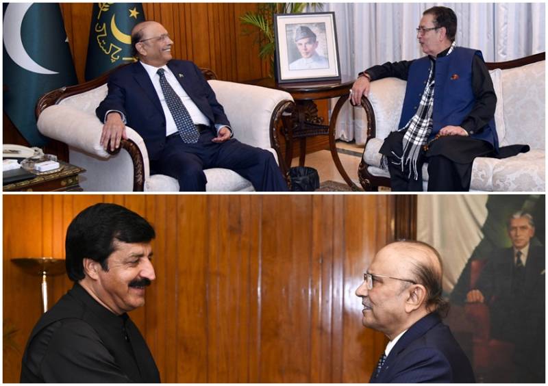 Punjab and GB Governors call on President Zardari