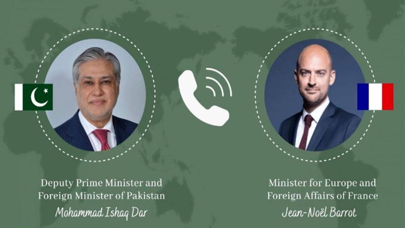Dar briefs French FM on Middle East peace initiative 