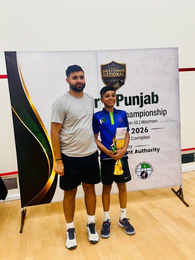 Mustafa Khan finishes runner-up in U-13 at Sher-e-Punjab Junior Squash Ch'ship