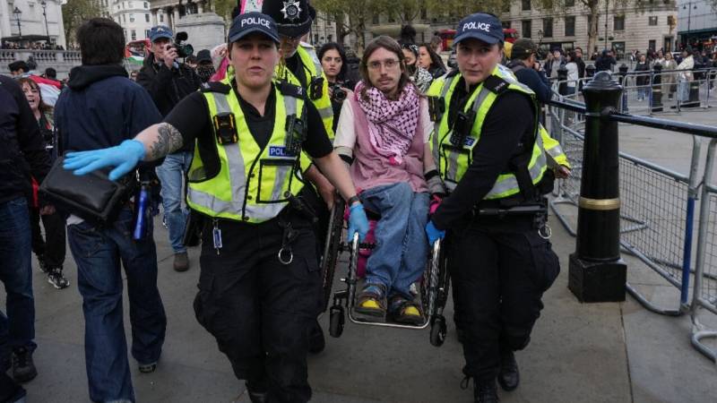 Over 200 arrested at pro-Palestinian rally in London