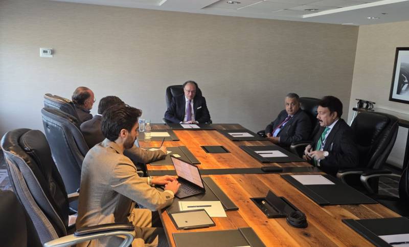 FM Aurangzeb arrives in Boston, to attend moot at Harvard University