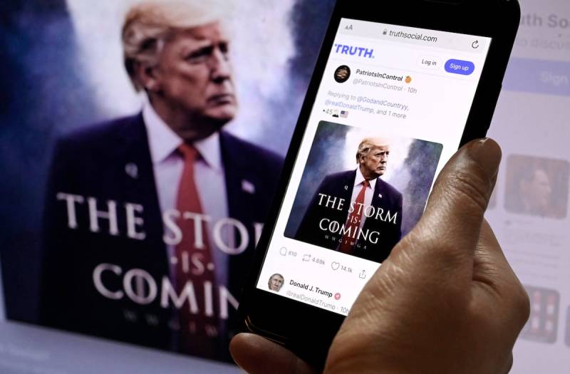 Trump posts through the night, shares flurry of social media updates