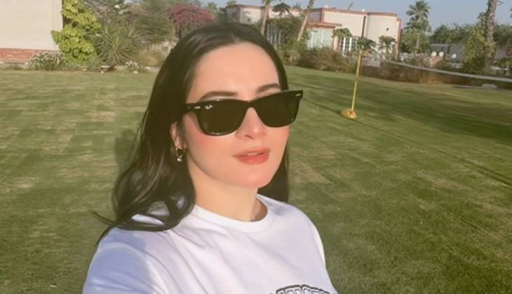 Aiman Khan soaks in sunshine with feel good ‘POV’ video