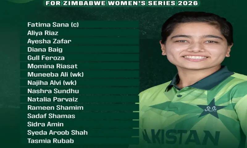 PCB names 15-member squad for Zimbabwe women ODIs