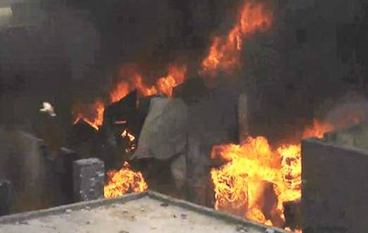 Fire breaks out in shoe factory near Lahore