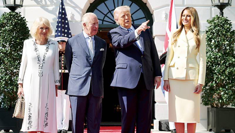 Trump hails British 'friends' as king visits